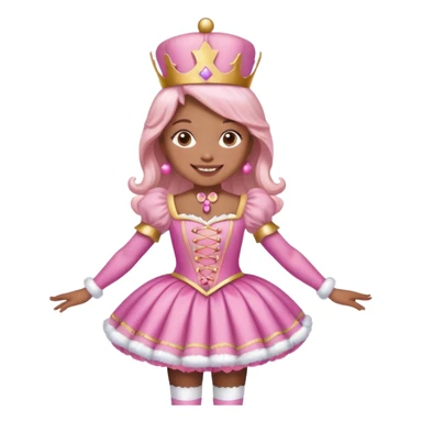 Pink, candyland, nutcracker, girl sticker