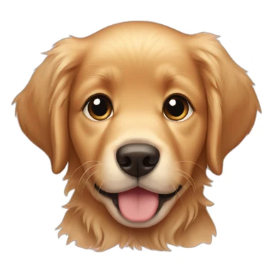 Puppy golden retriever sticker