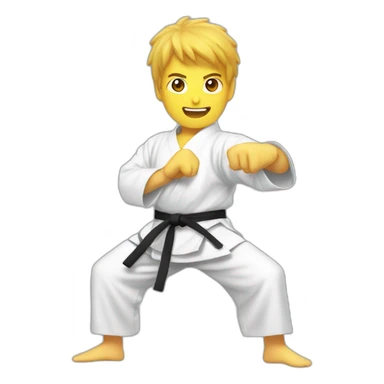Karateka sticker