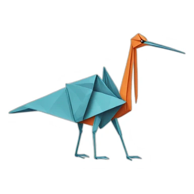 origami crane sticker