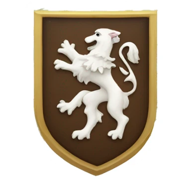 Coat of arms with leafs  sticker