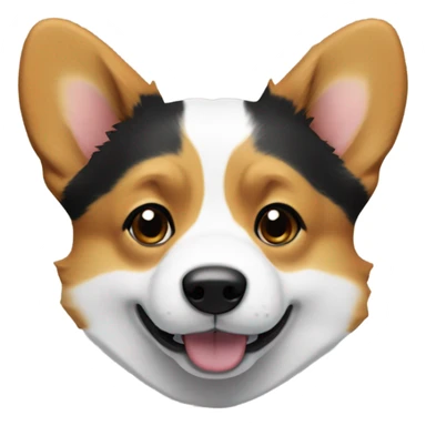 Tri color corgi sticker