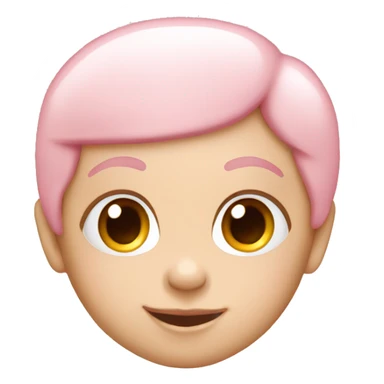 Baby pink heart iphone sticker