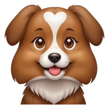 Dog with heart eyes sticker