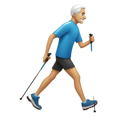 Nordic walking sticker