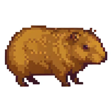 funny capybara sticker