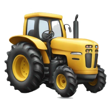 Cow on tractor sticker