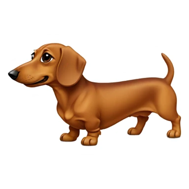 Caramel color Dachshund  sticker