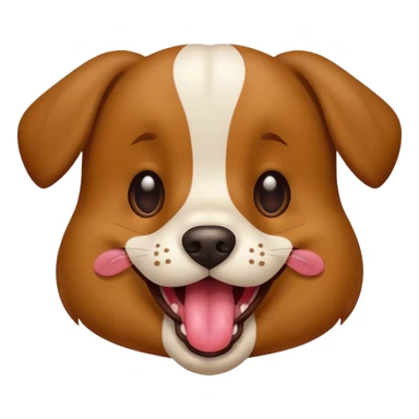 dog with its tongue out  sticker