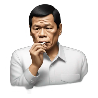Rodrigo duterte smoke cigarettes sticker