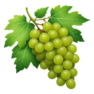 A leaf with grapes  sticker