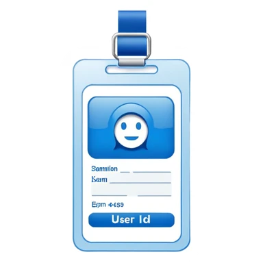 user id card sticker