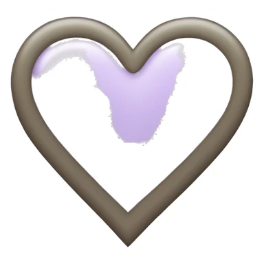 Light lavender heart  sticker