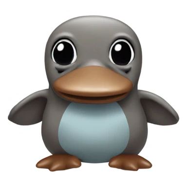 Platypus with heart eyes￼ sticker