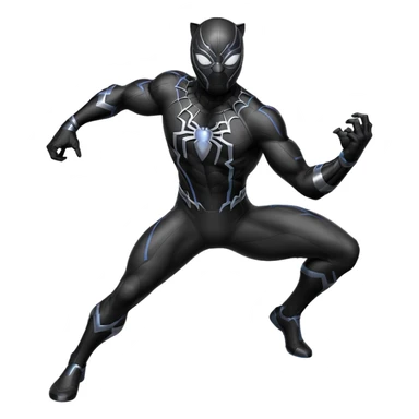 homen aranha pantera negra sticker