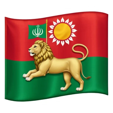 Flag of Iran qajar sticker