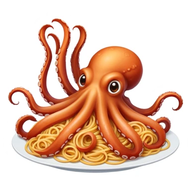 Spaghetti octopus  sticker