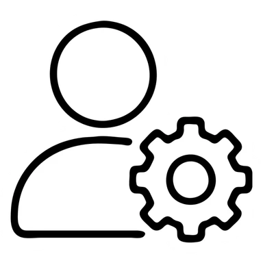 user management icon sticker