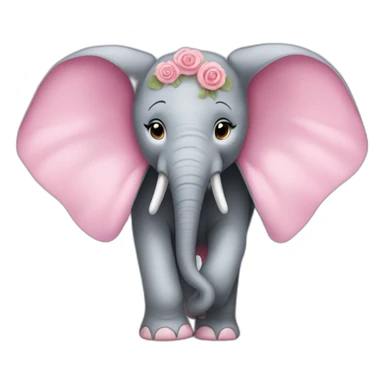 Éléphant tutu rose sticker