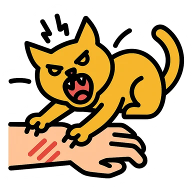 cat attack sticker