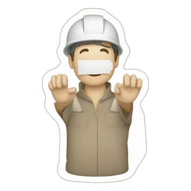 person with a blueprint in hands sticker