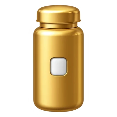 gold pill bottle sticker