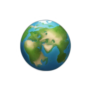hand holding planet earth sticker