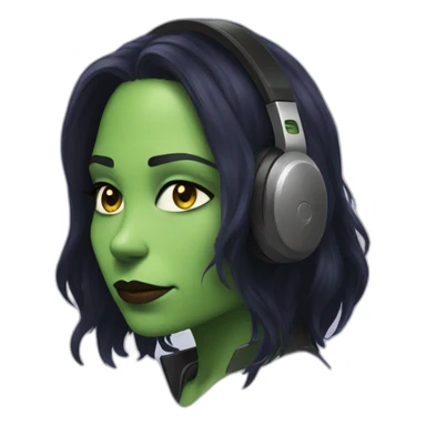  Gamora listen music sticker