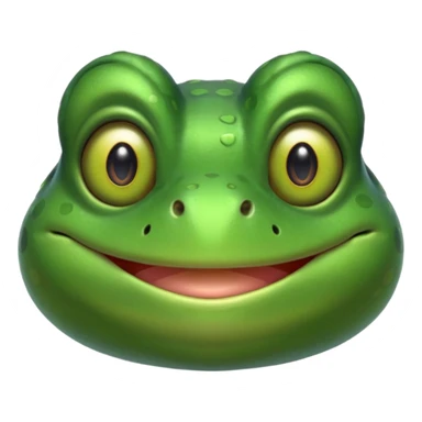 a smiling frog sticker