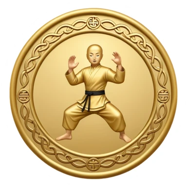kungfu symbol sticker