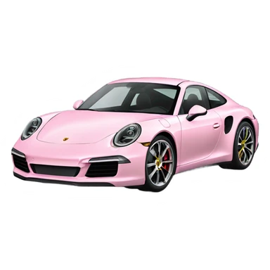 Light pink  new Porsche 911  sticker