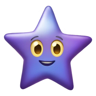 a shinning star sticker