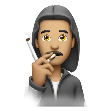 Person smoking a blunt sticker