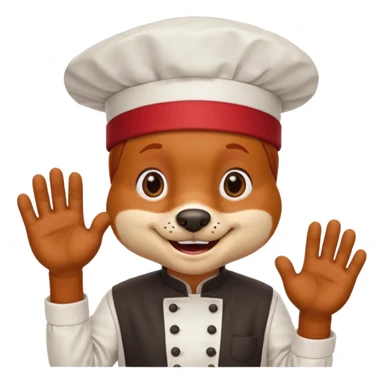 chef red dog sticker