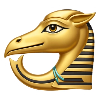 Discord emoji featuring the text "RA Silkroad" in Ancient Egyptian style, hieroglyph-inspired letters, golden shiny colors, cartoonish, small and clear, perfect for emoji use.
 sticker