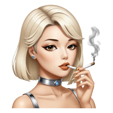 sorayama smoking sticker