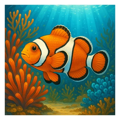 Clownfish sticker