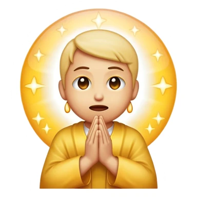 freaky emoji praying sticker