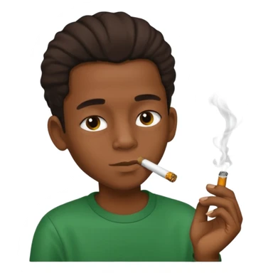 Jamaican boy smoking sticker