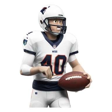 Bo Nix with Super Bowl trophy  sticker