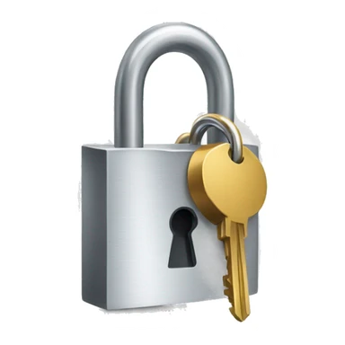 unlock padlock sticker