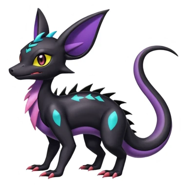 Shiny Salandit-Umbreon-Gabite-Noivern-Noibat-Hybrid (Full body) sticker