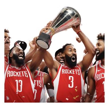 Houston rockets winning the nba championship sticker