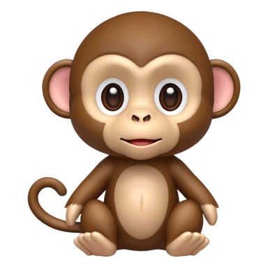 Monchichi toy monkey  sticker