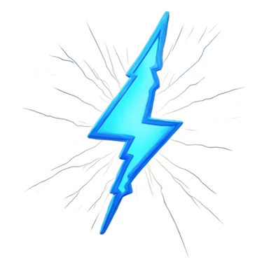 A burst of bright blue lightning, shooting outward from the character’s body, with sparks crackling and arcing through the air in various directions. sticker