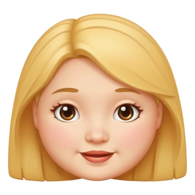 Chubby face girl sticker