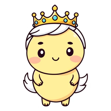 Poop with tiara sticker