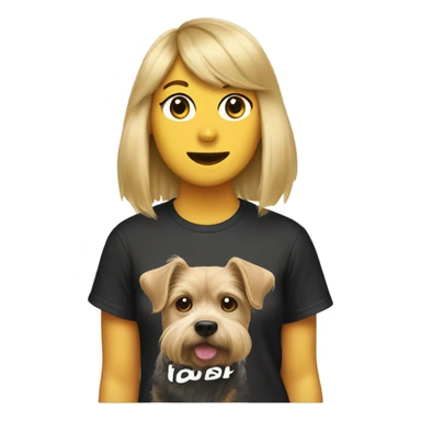 Dog wearing Taylor swift t-shirt sticker