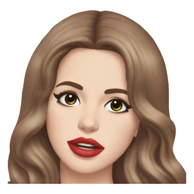 Lana Del rey lanzando un beso sticker