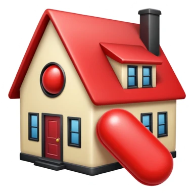 A red pill house  sticker